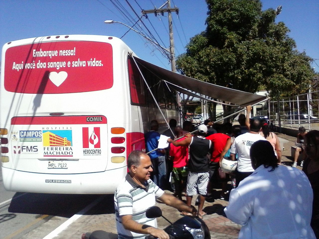 Aação foi realizada pelo Hemocentro em parceria com a Santa Casa (Foto: Divulgação)