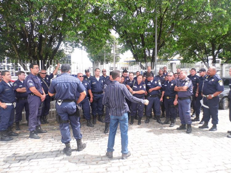 A Guarda Civil Municipal está realizando, em parceria com o PRPTC, um curso de  capacitação da primeira turma do Grupamento de Proteção Social (Foto: Divulgação)
