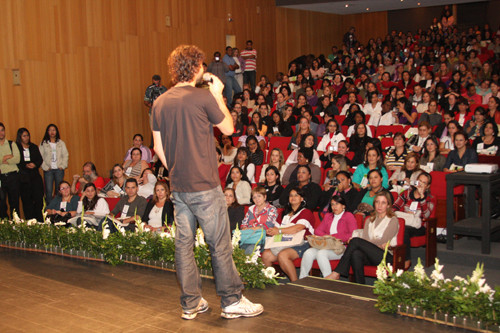 Gabriel o Pensador foi um dos palestrantes de ontem (quarta-feira) (Foto: Gerson Gomes)