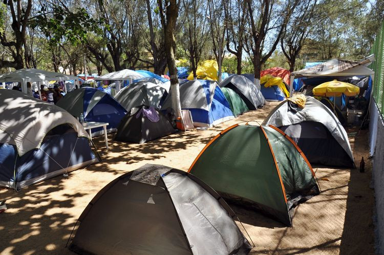 No total, o espaço, com cerca de 2 mil metros quadrados, tem capacidade para receber até 400 barracas (Foto: Antonio Leudo)