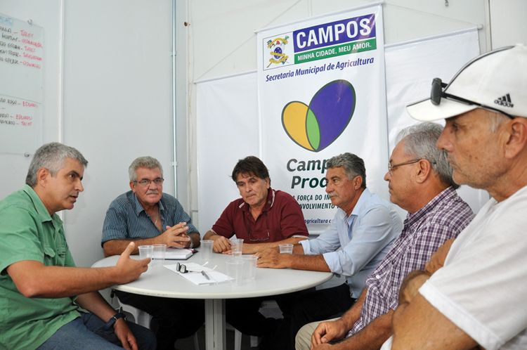 O secretário de Agricultura de Campos recebeu os secretários de SJB e São Francisco de Itabapoana (Foto: César Ferreira)