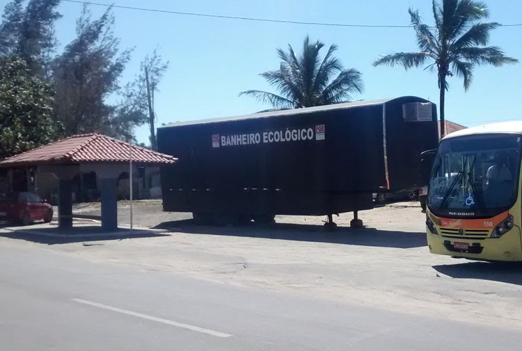 Uma carreta está situada próxima ao palco oficial, outra na Rodoviária do Farol e a terceira está localizada no Lagamar (Foto: Secom)