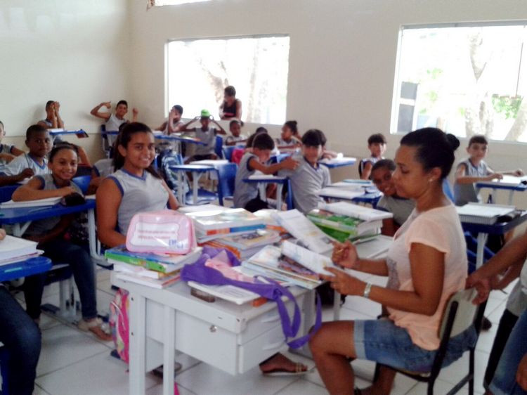 Os cerca de 500 alunos matriculados na escola estão tendo aulas normalmente, nos dois turnos (Foto: Divulgação)