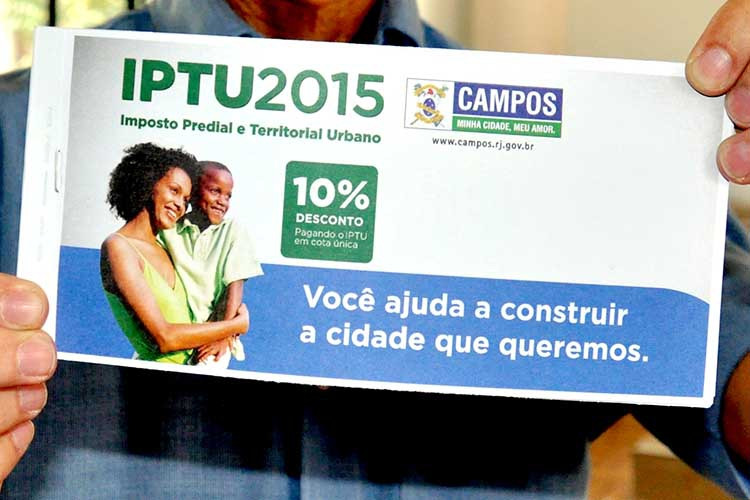 O contribuinte que pagar o IPTU em cota única até esta sexta-feira tem desconto de 10% (Foto: Secom)