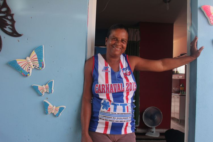 desde quando mudei para cá, os problemas acabaram, comemora a diarista Marta Josefa Pereira da Silva de 38 anos (Foto: Secom)