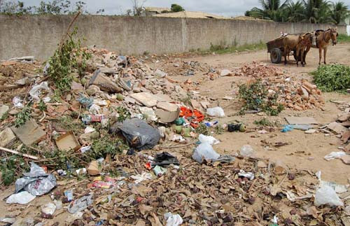 Lixos em terrenos baldios vão ser reprimidos pela fiscalização (Foto: Gerson Gomes)