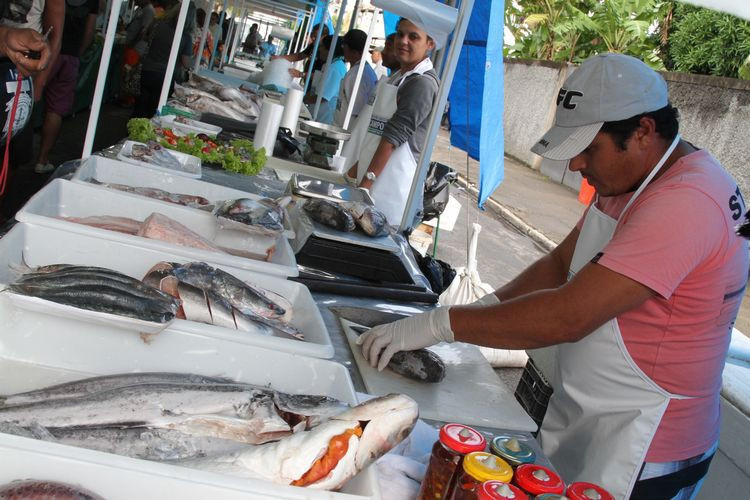 Foram comercializadas mais de 10 toneladas de pescado (Foto: Rodolfo Lins)