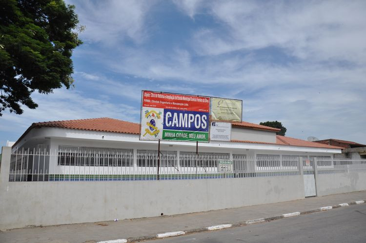 A Escola Municipal Professora Eunícia Ferreira foi reformada e ampliada (Foto: Superintendência de Comunicação)