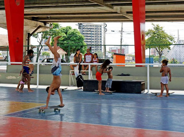 O espaço foi aberto aos praticantes do esporte, para a primeira edição do evento, que a partir de agora, vai movimentar o local todos os domingos, das 10h às 14h (Foto: Superintendência de Comunicação)