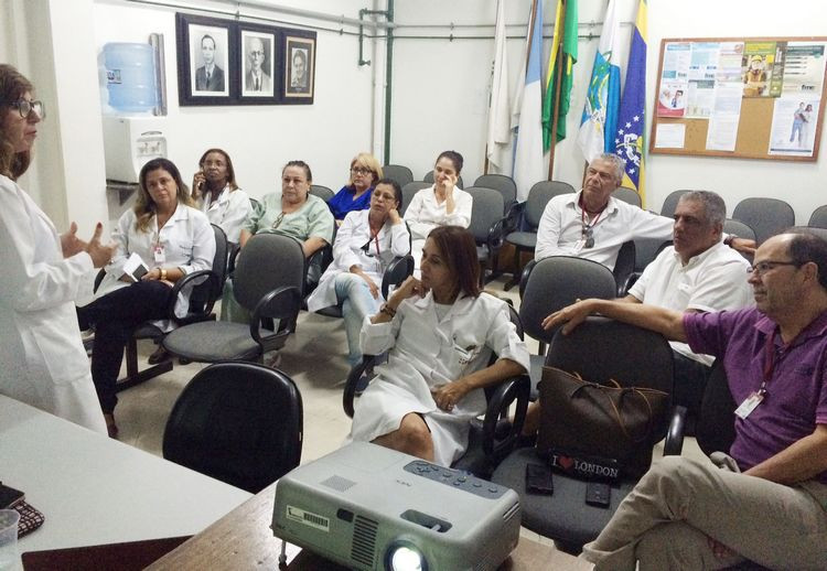 A palestra sobre o tema foi uma iniciativa do Departamento de Enfermagem do HFM, dentro do recém-criado Projeto Café com Ciência (Foto: Divulgação)