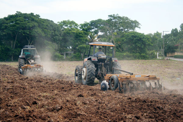 As máquinas já começaram a atur em algumas localidades (Foto: Hugo Prates)