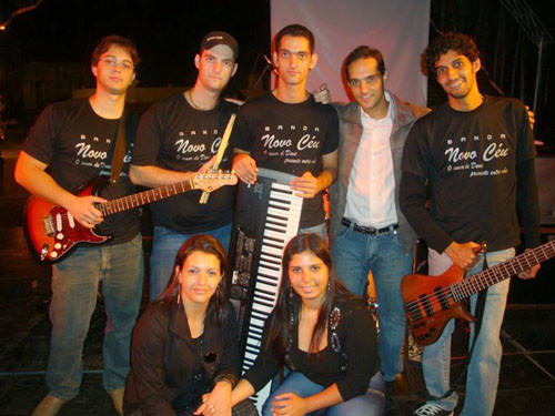 A banda Ministério da Música Novo Céu tocou no domingo (Foto: Divulgação)