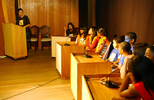 A Fundação Cultural Jornalista Oswaldo Lima deu início nesta quarta-feira (15) a segunda etapa do Programa Conversa Literal Papo Reto, no auditório Amaro Prata Tavares (Foto: César Ferreira)