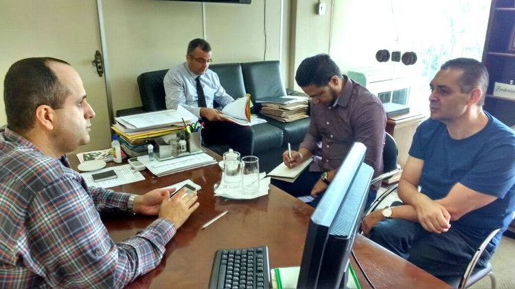 Ó secretário de Educação, Frederico Tavares Rangel, se reuniu com representantes da Associação Brasileira de Livros nesta terça-feira (Foto: Divulgação)