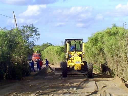 As máquinas já esatão no local (Foto: Divulgação)