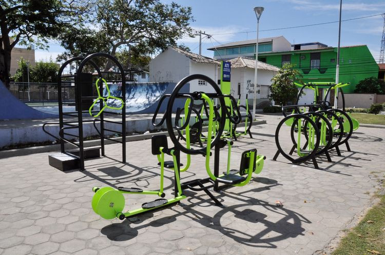 As academias estão instaladas na Praça de Custodópolis, no Condomínio do Morar Feliz do Parque Santa Clara, na Praça do Parque Alvorada, no Parque Lebret e no Parque Guarus (Foto: Superintendência de Comunicação)