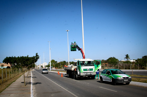 A nova avenida Arthur Bernardes também recebeu iluminação apropriada (Foto: Divulgação)