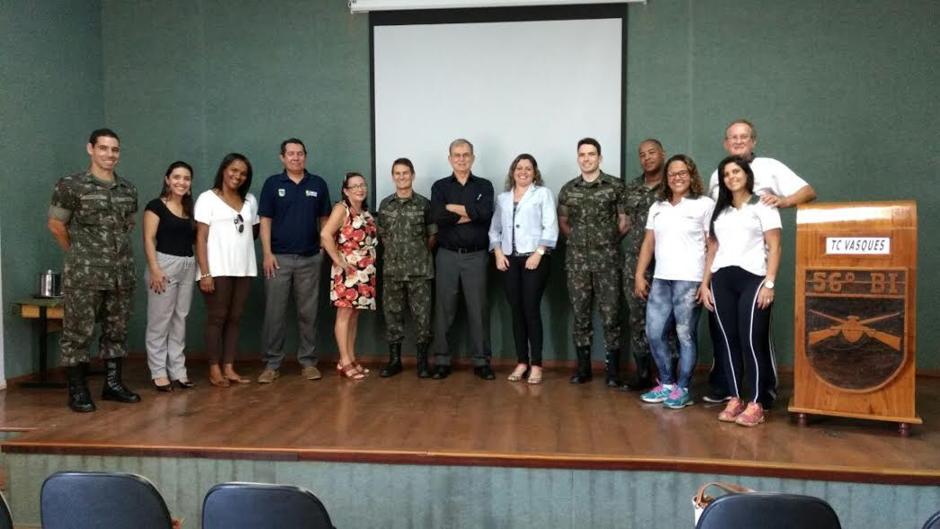 O convite foi feito pelo comandante geral do Profesp, José Ferreira Barros, que visitou o 56º BI recentemente, onde funciona o Programa Forças no Esporte (Foto: Divulgação)